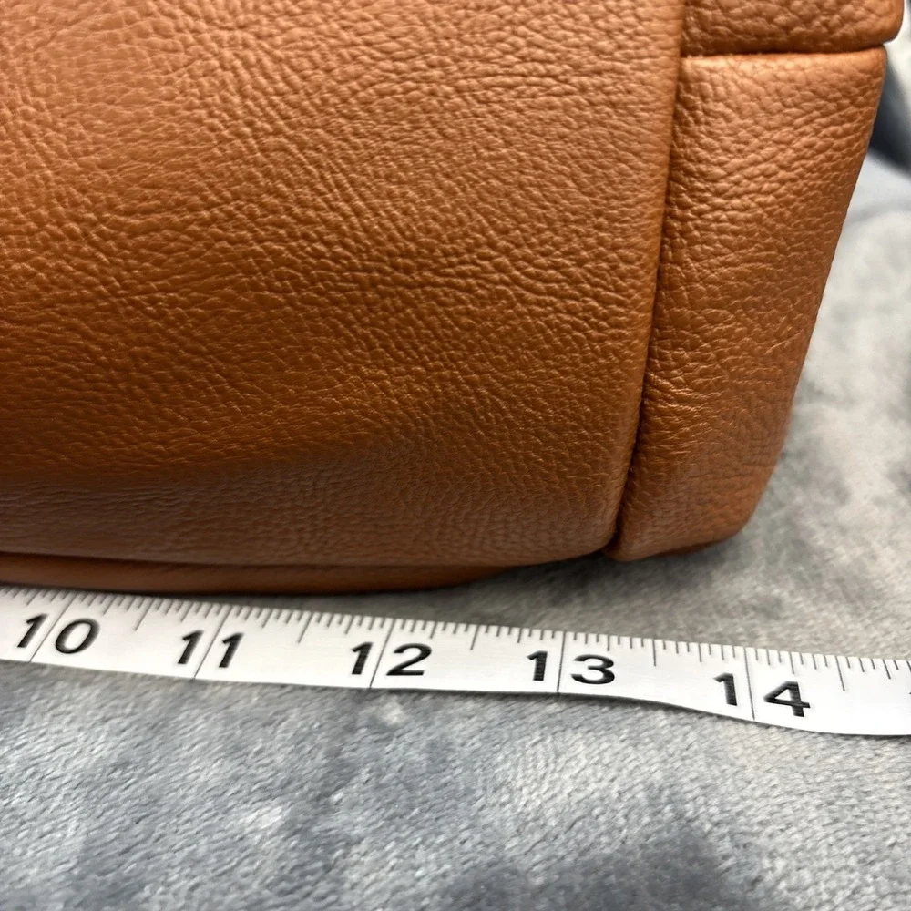 Steve Madden Satchel Frances Pebbled Snake Faux Leather Brown Gold‎ Tone Retro